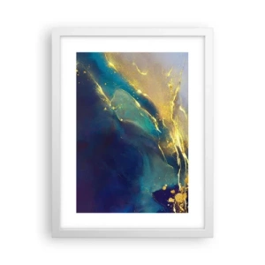 Poster in cornice bianca - La palude dorata - 30x40 cm