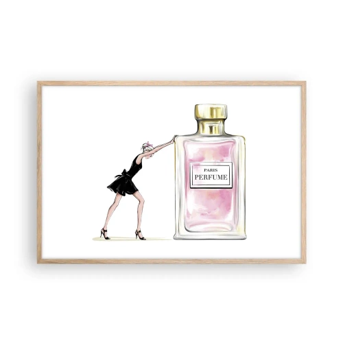 Poster in cornice rovere chiaro - L'essenza della femminilità - 91x61 cm