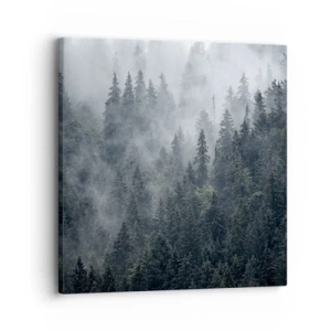 Quadro su tela - Stampe su Tela - Alba nel bosco - 30x30 cm