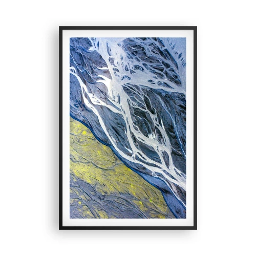 Poster in cornice nera - Le pitture rupestri della natura - 61x91 cm