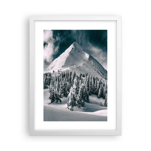 Poster in cornice bianca - Il paese della neve e del ghiaccio - 30x40 cm