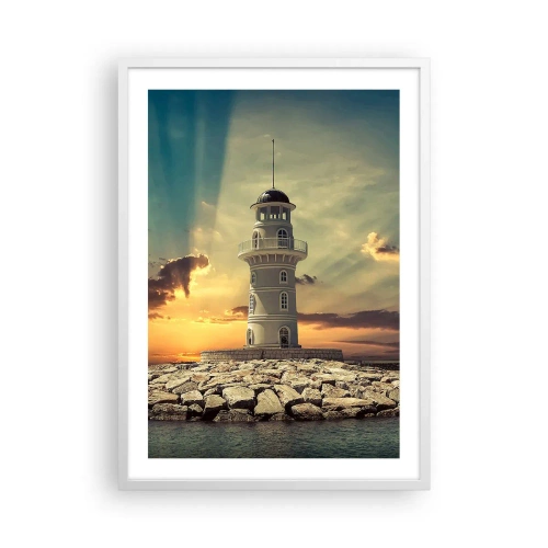 Poster in cornice bianca - Luce - Bontà - Bellezza - 50x70 cm