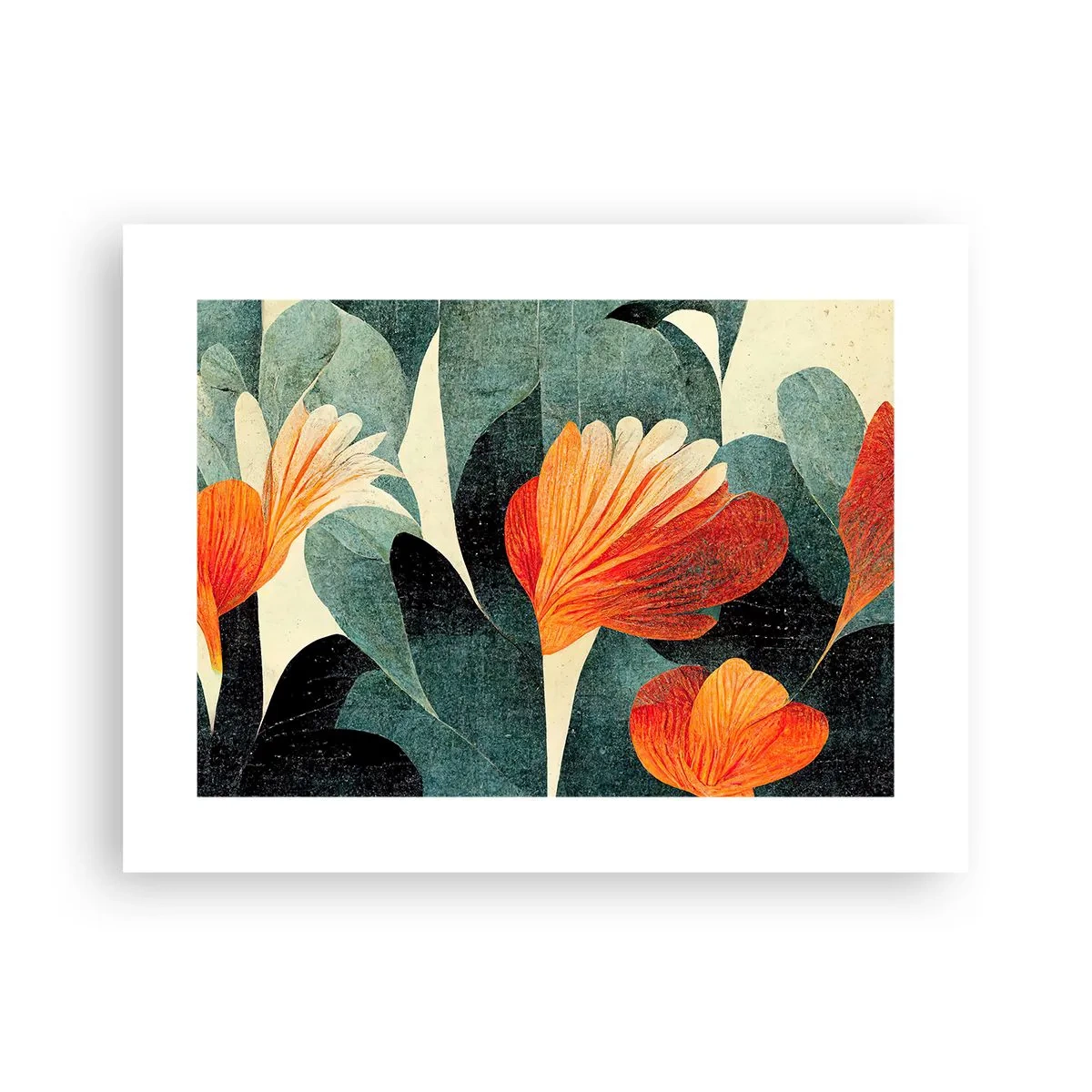 Poster - Caldo dei tropici e fresco del verde - 40x30 cm