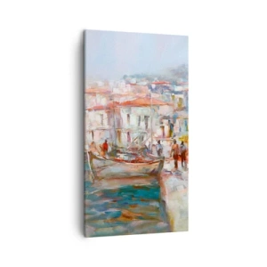 Quadro su tela - Stampe su Tela - Vacanze in pastello - 45x80 cm
