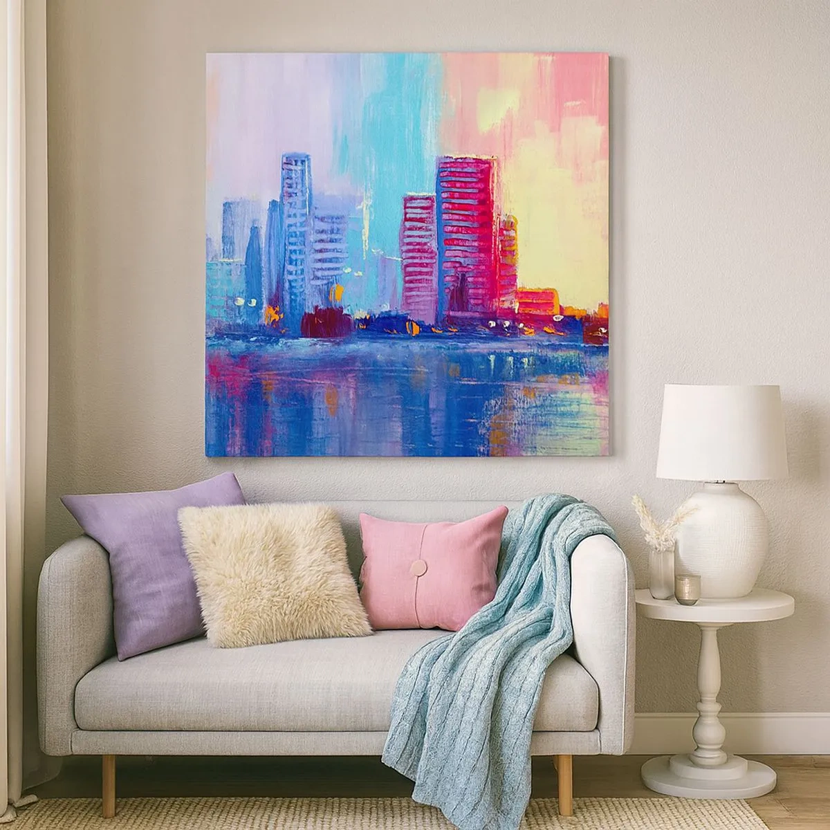 Quadro su tela - Stampe su Tela - Immerse nei colori - 30x30 cm