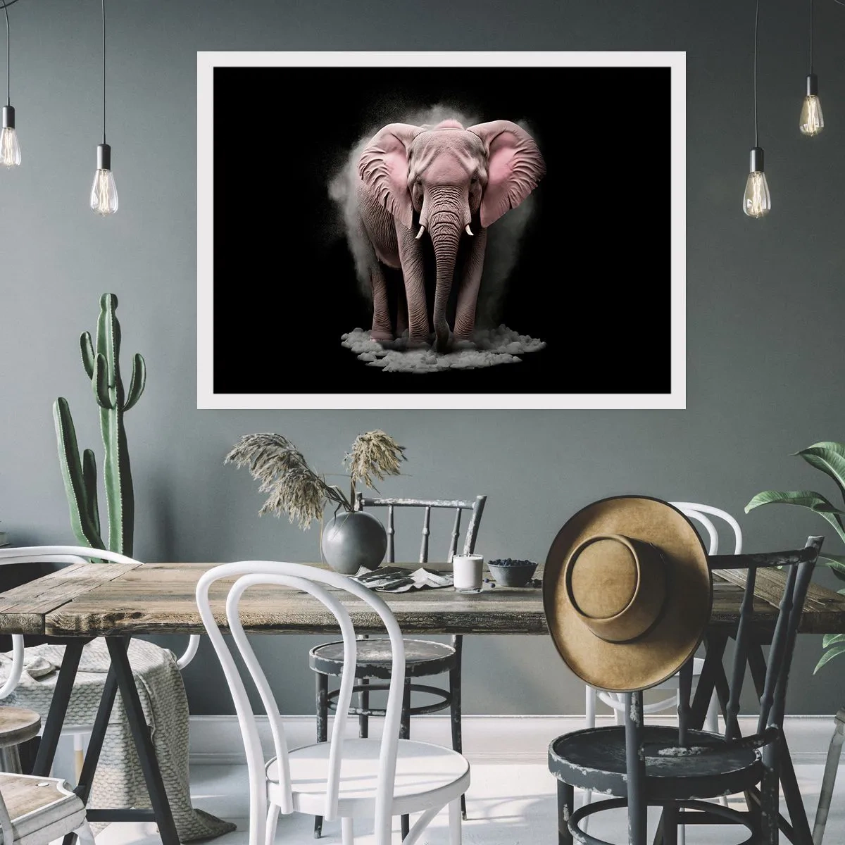 Poster - Non pensare all'elefante rosa! - 91x61 cm