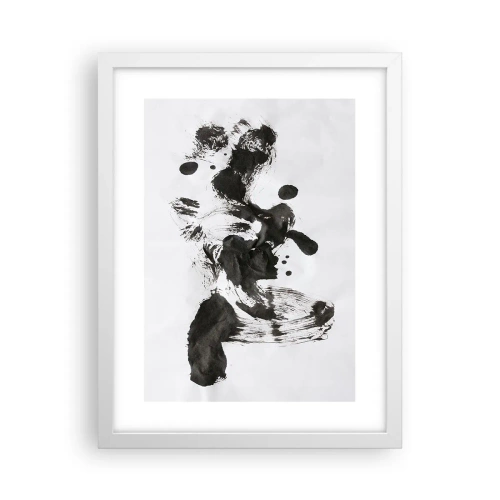 Poster in cornice bianca - C'è un senso nella follia? - 30x40 cm