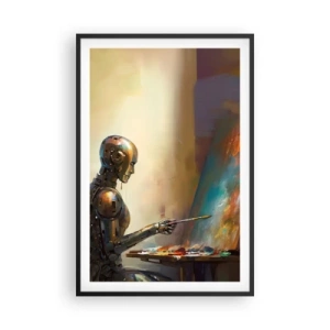 Poster in cornice nera - L'arte del futuro - 61x91 cm