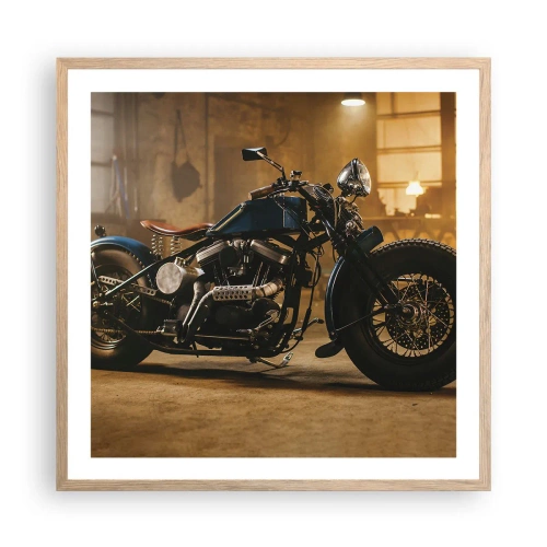 Poster in cornice rovere chiaro - Posso tutto - 60x60 cm