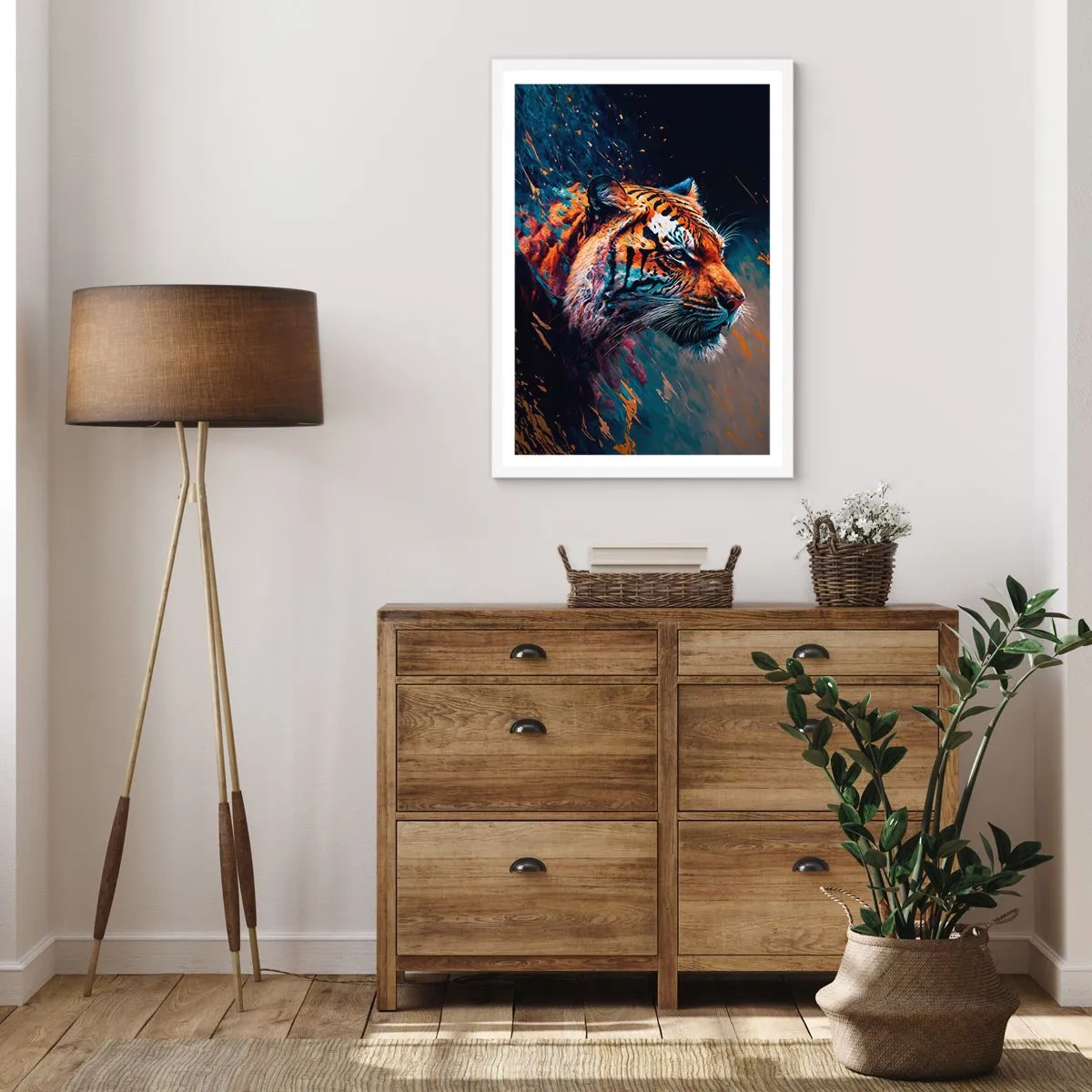 Poster in cornice bianca - Bellezza selvaggia - 70x100 cm