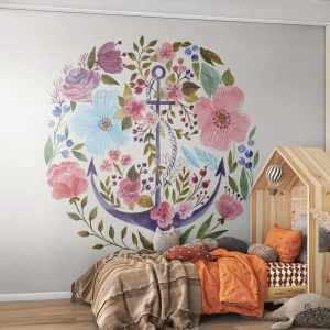 Fotomurali Autoadesivo Deluxe Sticker - Il bel sogno del marinaio - Ancora, Boho, Mare - 100x70 cm