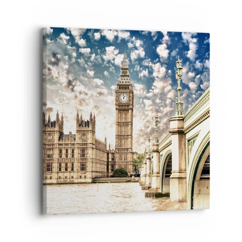 Quadro su tela - Stampe su Tela - Cirri sul Tamigi - 30x30 cm