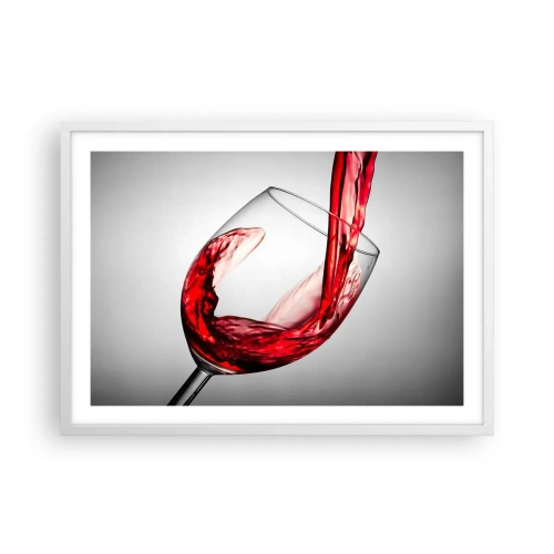 Poster in cornice bianca - Colore - movimento - suono - 70x50 cm