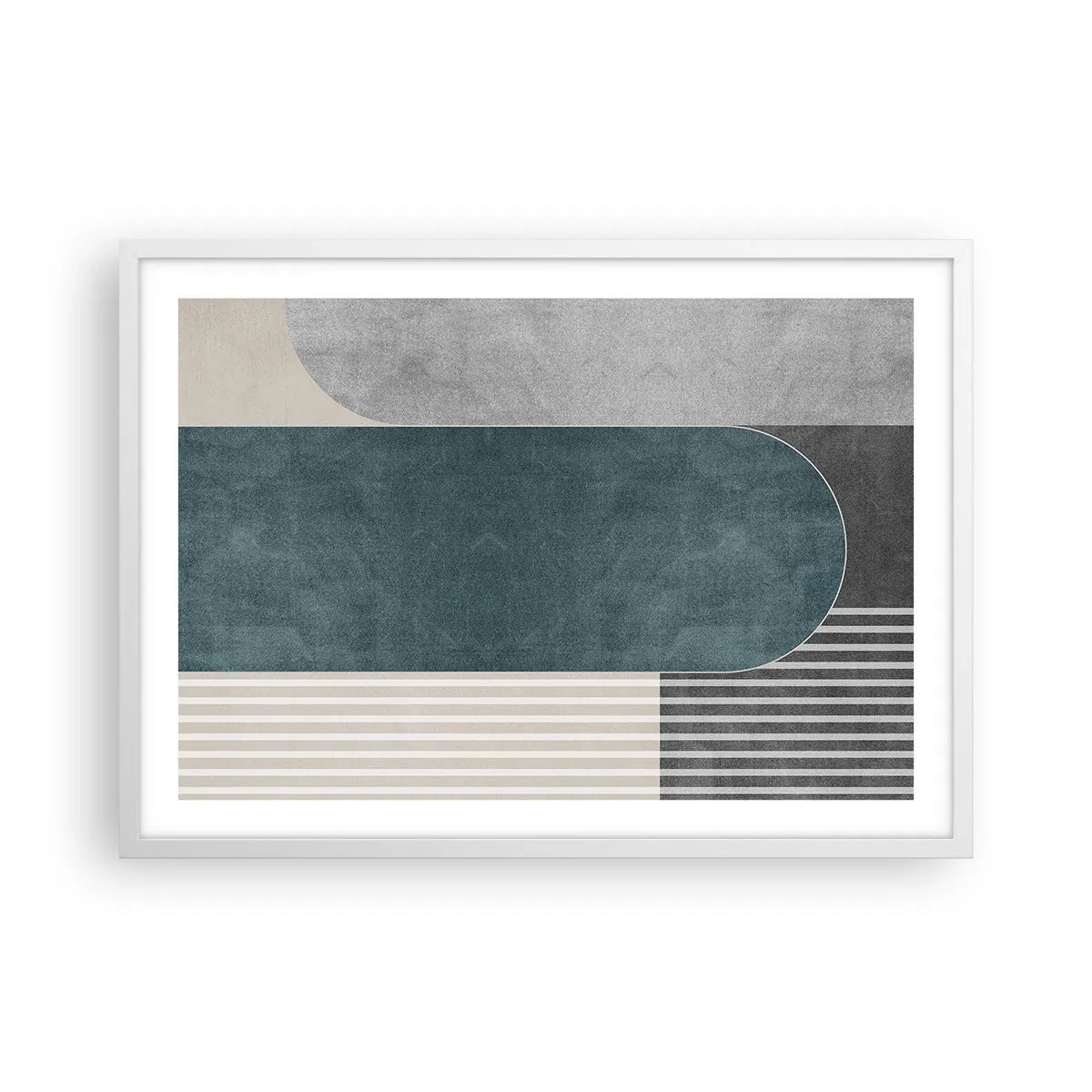 Poster in cornice bianca - Composizione orizzontale  - 70x50 cm