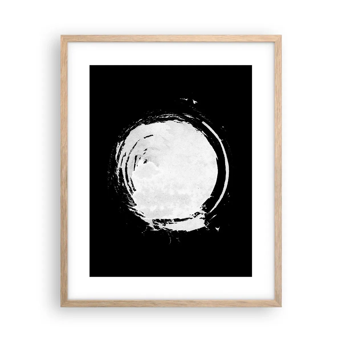 Poster in cornice rovere chiaro - Una buona soluzione - 40x50 cm