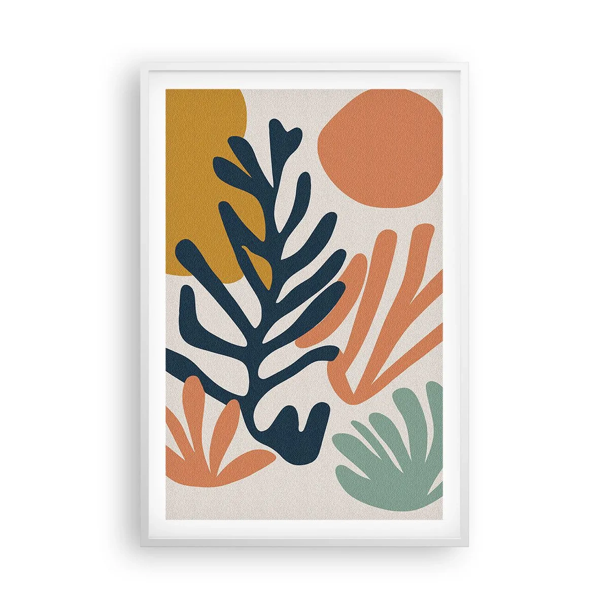 Poster in cornice bianca - Mare di coralli - 61x91 cm