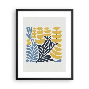 Poster in cornice nera - Aiuola soleggiata - 40x50 cm