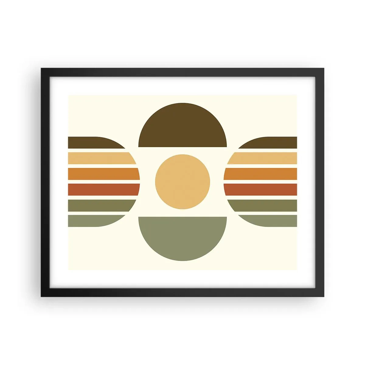 Poster in cornice nera - Nei colori della terra - 50x40 cm