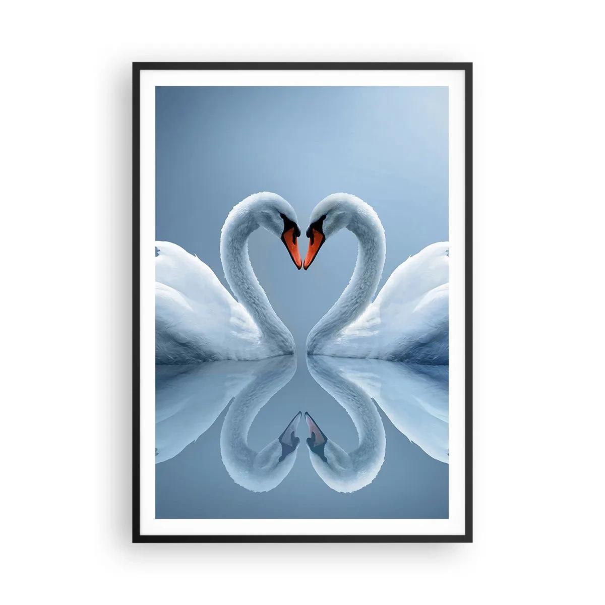 Poster in cornice nera - Il tempo dell'amore - 70x100 cm