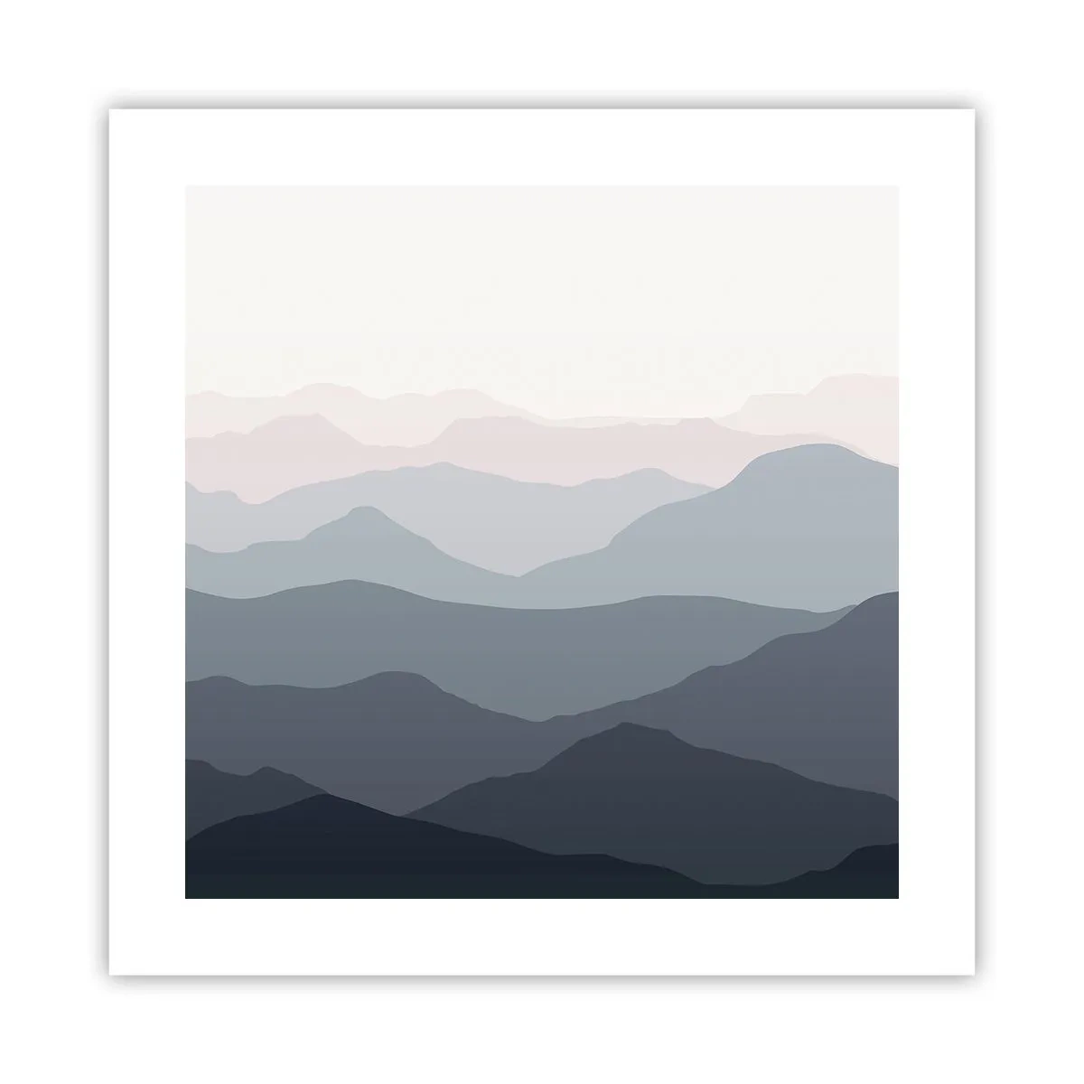 Poster - Le onde dei monti - 40x40 cm