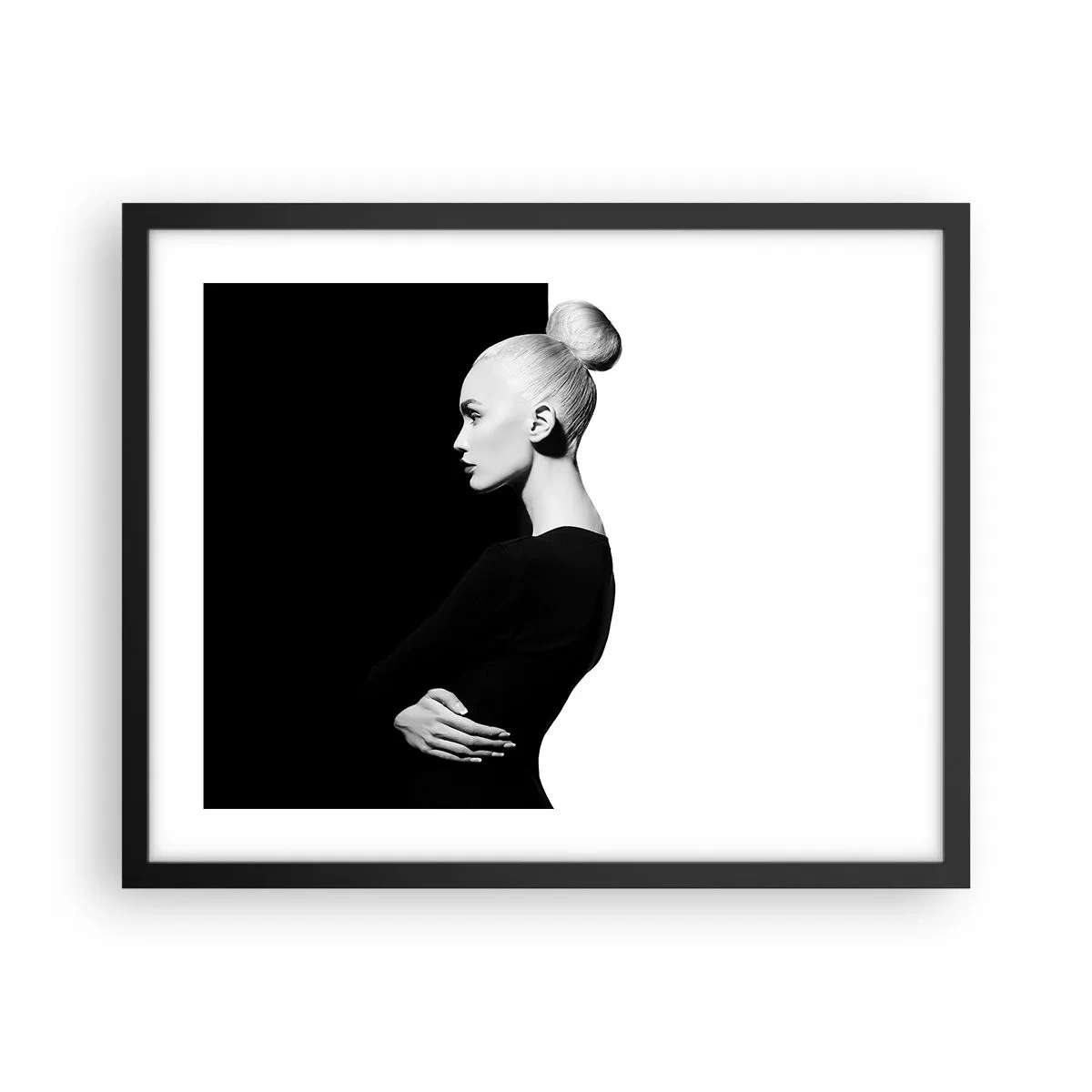 Poster in cornice nera - Semplicemente donna - 50x40 cm