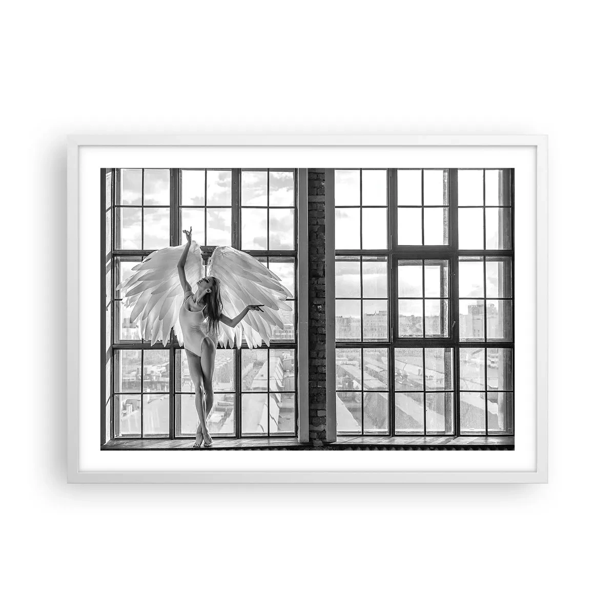 Poster in cornice bianca - Città degli angeli? - 70x50 cm