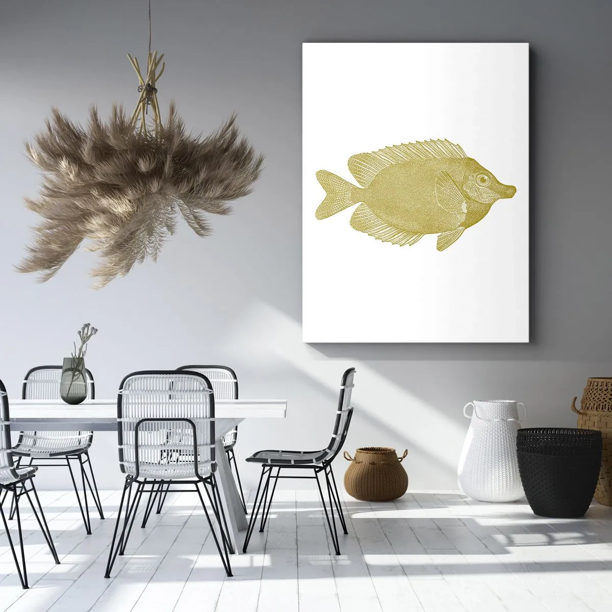 Quadro su tela - Stampe su Tela - Pesce e basta - 65x120 cm