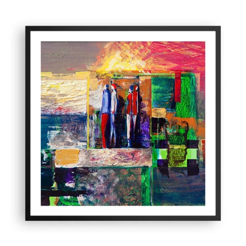 Poster in cornice nera - Relazioni ed emozioni - 60x60 cm