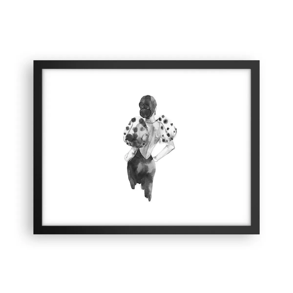 Poster in cornice nera - è passata accanto - 40x30 cm