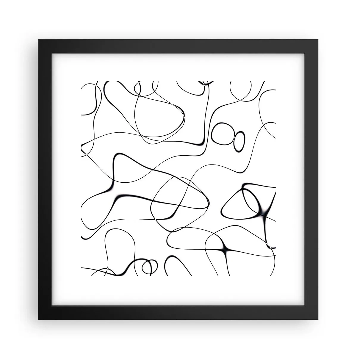 Poster in cornice nera - Strade della vita, eventi del destino - 30x30 cm