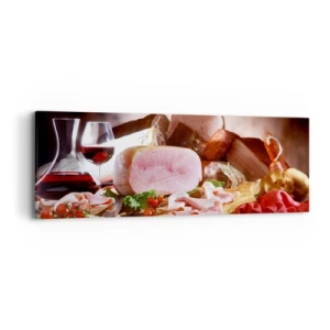Quadro su tela - Stampe su Tela - Sogno culinario con caraffa - 90x30 cm