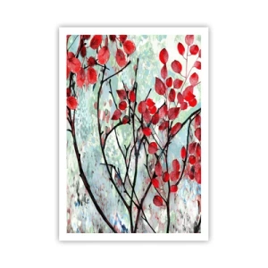Poster - Albero in scarlatto - 70x100 cm