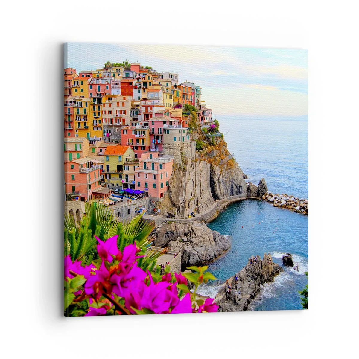 Quadro su tela - Stampe su Tela - La città che ride - 70x70 cm