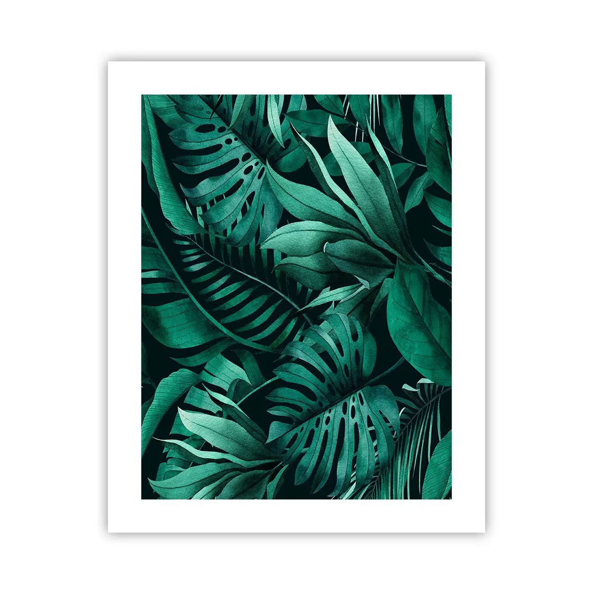 Poster - Dal profondo del verde tropicale - 40x50 cm