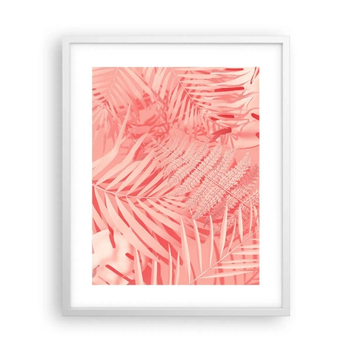 Poster in cornice bianca - Concetto rosa - 40x50 cm