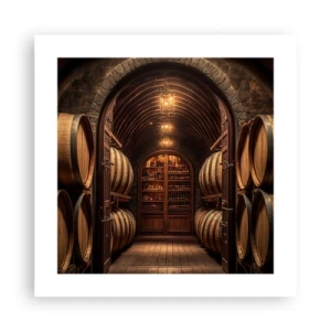 Poster - L'atmosfera della cantina - 40x40 cm