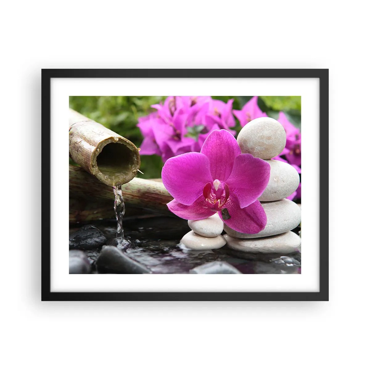 Poster in cornice nera - E già ti riposi - 50x40 cm