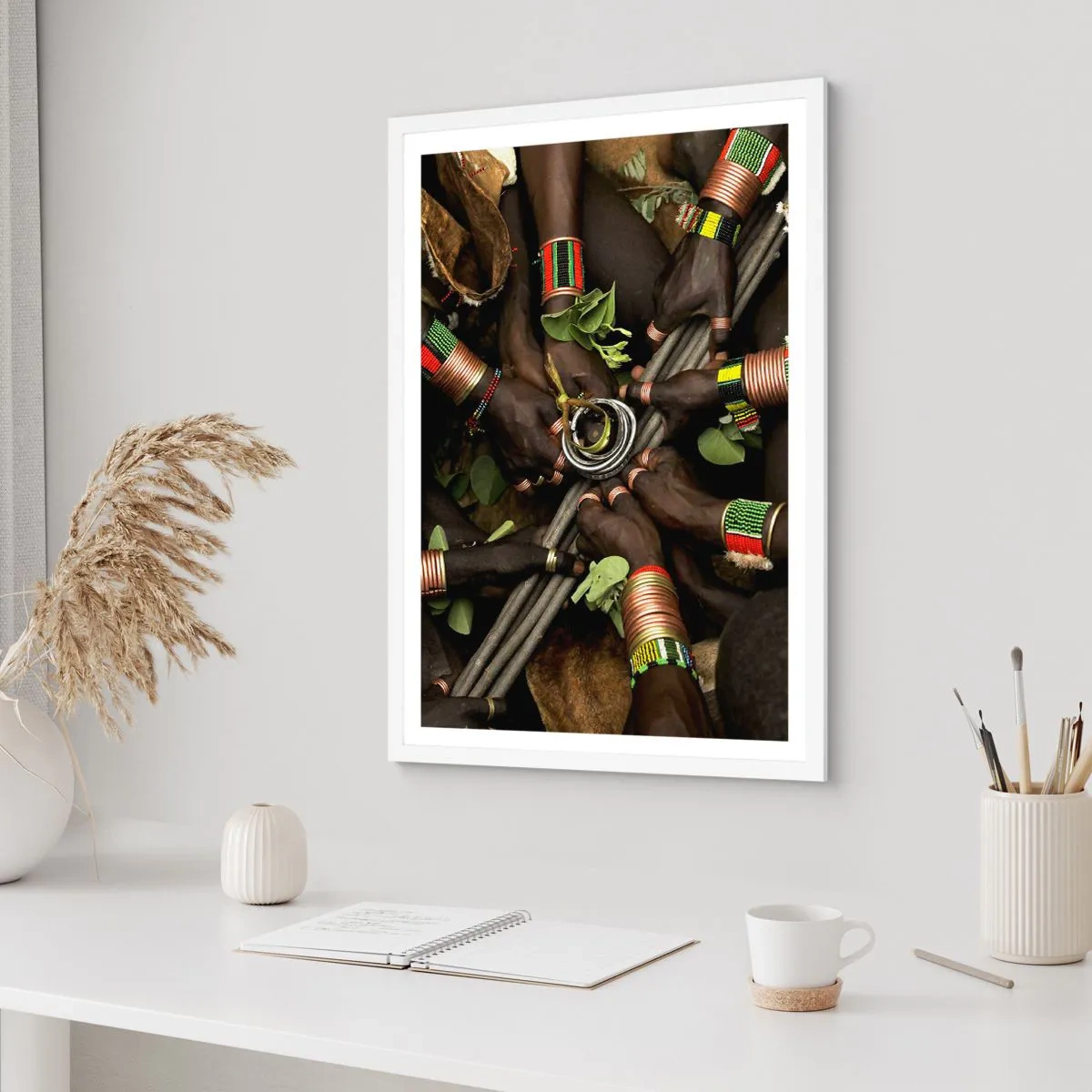 Poster in cornice bianca - Siamo insieme - 50x70 cm