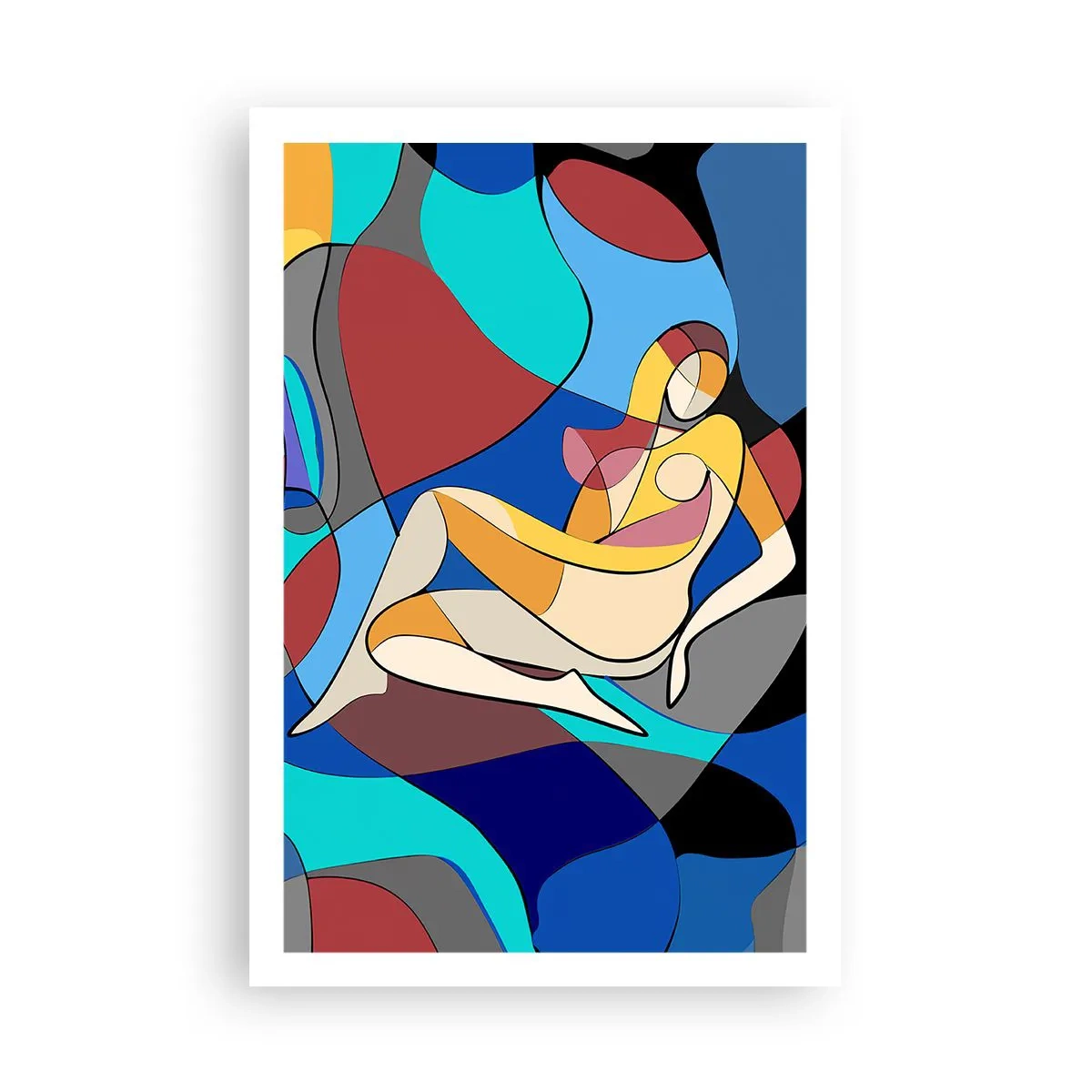 Poster - Nudo cubista - 61x91 cm