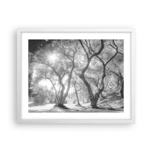Poster in cornice bianca - Nell'orto degli ulivi - 50x40 cm