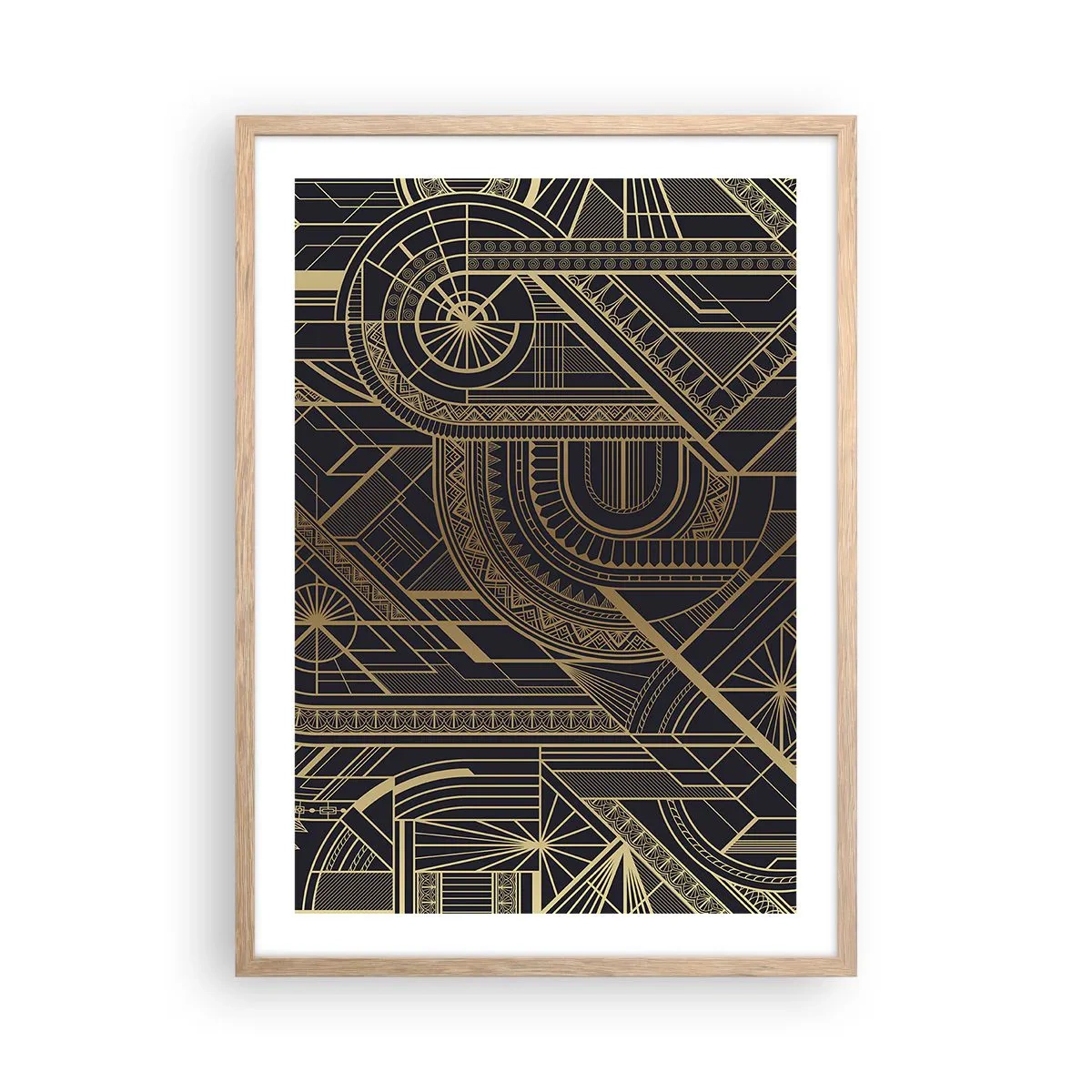 Poster in cornice rovere chiaro - Concetti, idee, progetti - 50x70 cm