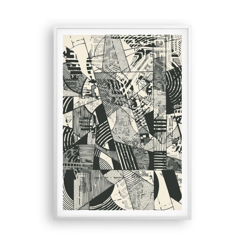 Poster in cornice bianca - Dinamica della contemporaneità - 70x100 cm