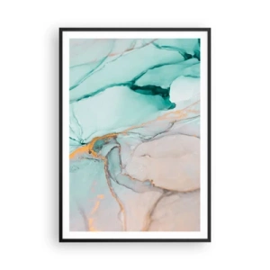 Poster in cornice nera - Danza di forme e colori - 70x100 cm