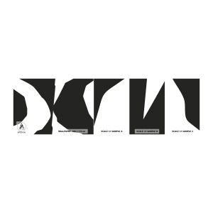 Campione di Fotomurale Adesivo Deluxe Sticker - Positivo - negativo - Bianco e nero, Astrazione, Pezzo - 100x30 cm