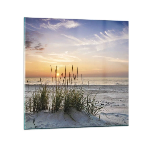 Quadro su vetro - Guarda, pensa, senti - 30x30 cm