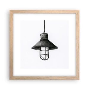 Poster in cornice rovere chiaro - Come tanti anni fa... - 30x30 cm