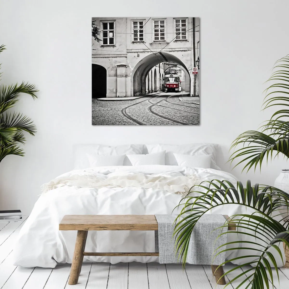 Quadro su tela - Stampe su Tela - Attraverso il labirinto cittadino - 40x40 cm