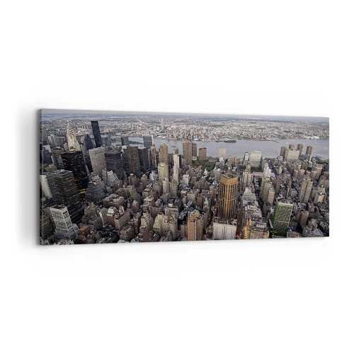 Quadro su tela - Stampe su Tela - Il cuore pulsante dei nostri tempi - 100x40 cm