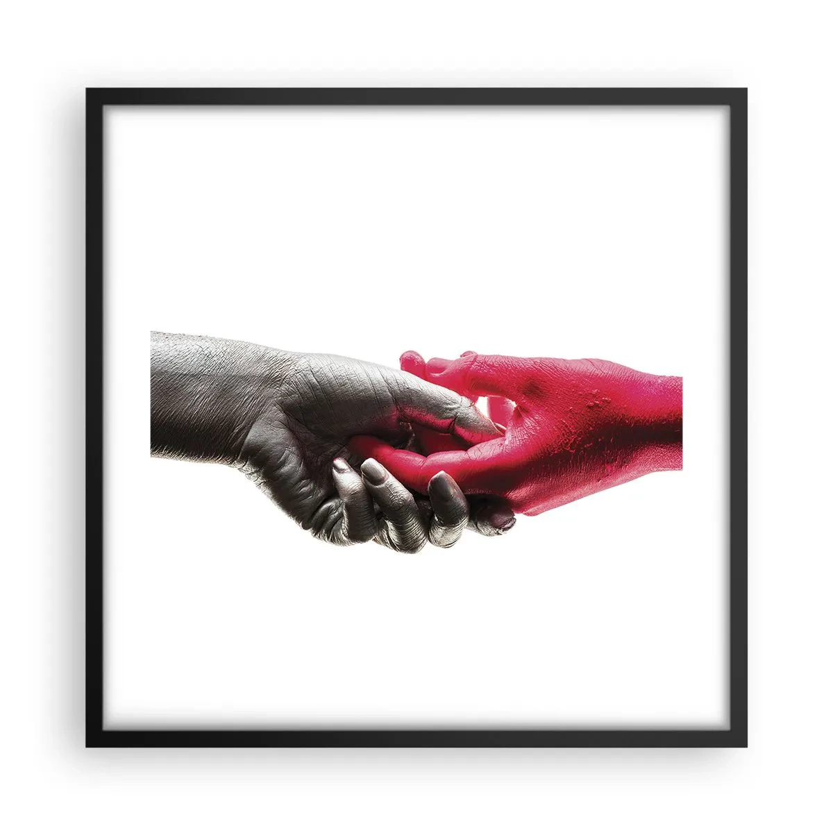 Poster in cornice nera - Insieme, sebbene diversi - 50x50 cm