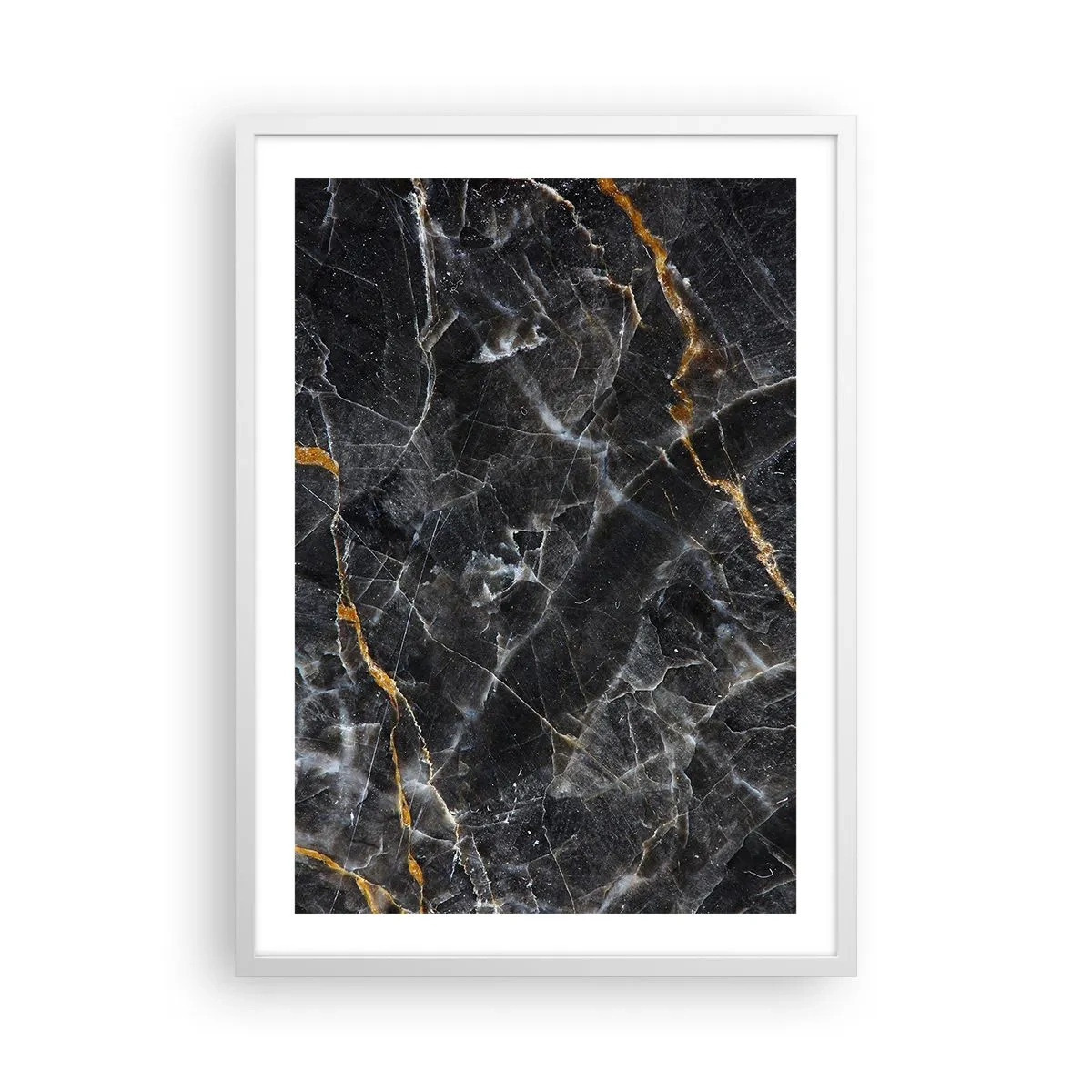 Poster in cornice bianca - La vita interiore delle pietre - 50x70 cm